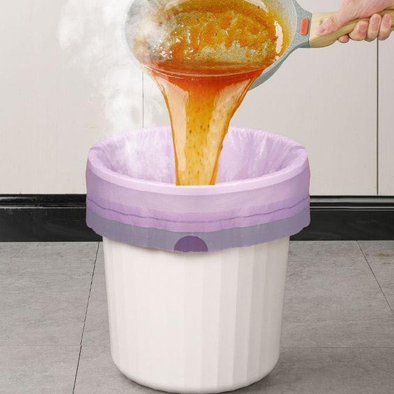 Small Trash Bags 4 Gallon, 100 Count Unscented Drawstring Garbage Bags, Leak-Proof Can Liners for Bathroom Bedroom Office Dorm, Mini Waste Bag for Small Trash Cans (green) - Image 5